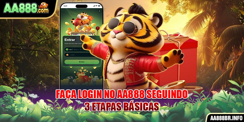Faça login AA888 seguindo 3 etapas básicas